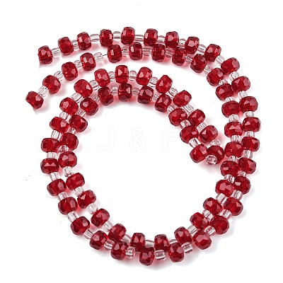 Transparent Glass Beads Strands GLAA-P076-01A-03-1