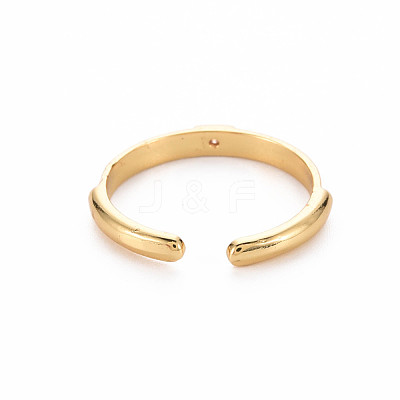 Brass Enamel Cuff Rings RJEW-T016-24G-NF-1