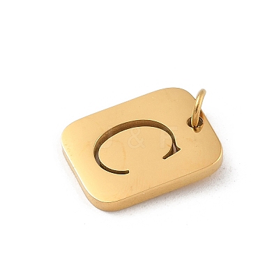 304 Stainless Steel Charms STAS-R001-01G-C-1