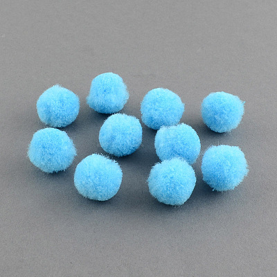 DIY Doll Craft Pom Pom Yarn Pom Pom Balls AJEW-S006-15mm-06-1