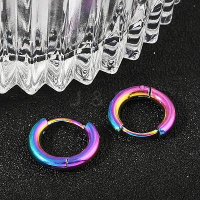 202 Stainless Steel Huggie Hoop Earrings EJEW-F111A-12mm-RC-1