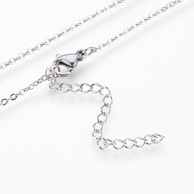 304 Stainless Steel Pendant  Necklaces NJEW-P224-16-1