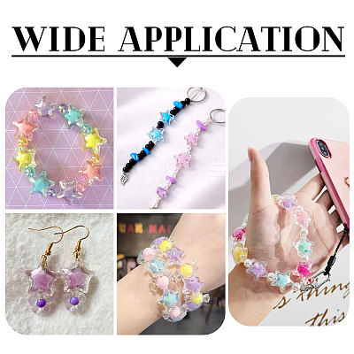 100Pcs Transparent Acrylic Beads OACR-TADJ0001-24-1
