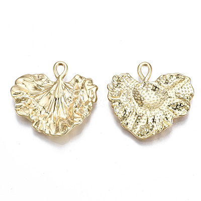 Hammered Rack Plating Alloy Pendants PALLOY-S132-205-RS-1