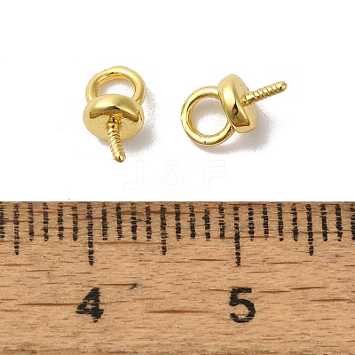 Brass Pendant Bails KK-H487-09G-1