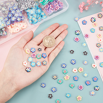600Pcs 12 Colors Handmade Polymer Clay Cabochons CLAY-PH0001-46-1