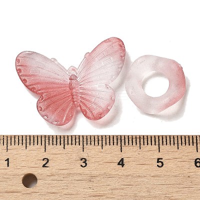 Transparent Acrylic Beads OACR-H039-04B-1