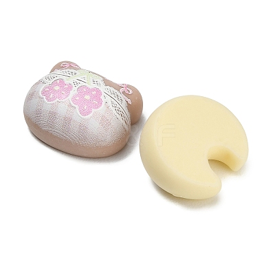 Opaque Resin Cushion Cabochons RESI-C074-02-1