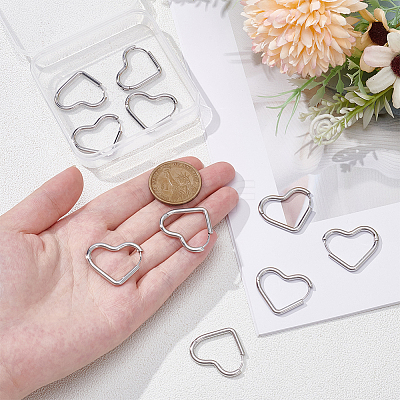 6 Pairs 3 Styles 304 Stainless Steel Hoop Earrings EJEW-UN0003-29C-1