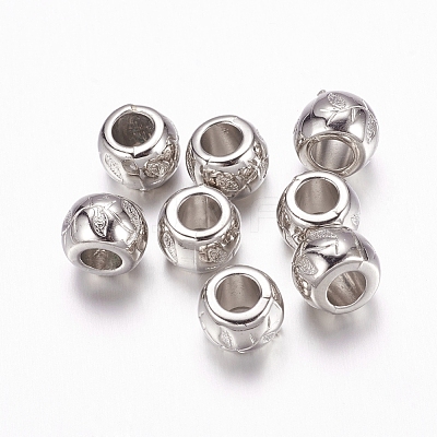 CCB Plastic European Beads CCB-F006-02P-1