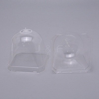 Plastic Plant Nursery Insulation Cover Bells Breathable Covers Frost Guard for Outdoor Succulent Flowers Warming AJEW-WH0120-34A-1