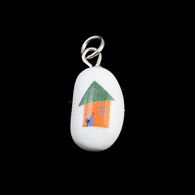 Brass Enamel Pendants KK-CBA10BC-03F-1