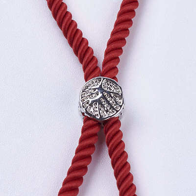 Nylon Twisted Cord Bracelet Making MAK-F018-01P-RS-1