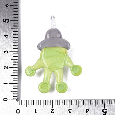 Handmade Lampwork Pendants LAMP-N034-21C-1