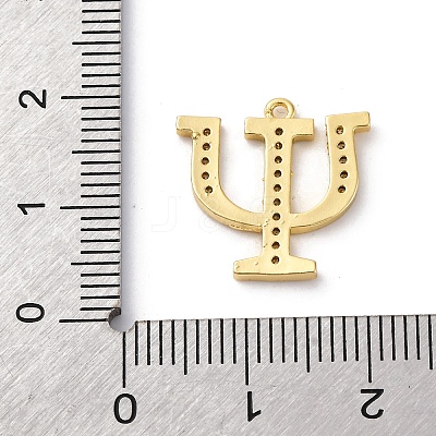 Rack Plating Brass Micro Pave Cubic Zirconia Pendant KK-H449-76G-11-1