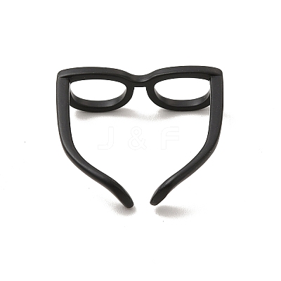 Brass Glasses Frame Open Cuff Ring for Women LS-RJEW-F140-140EB-1
