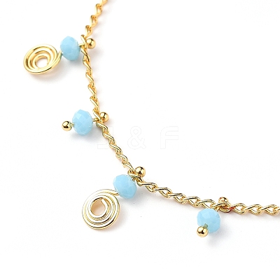 Brass Vortex Charm Bracelets BJEW-JB05696-1