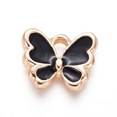 Light Gold Plated Alloy Charms LS-ENAM-L029-06B-1