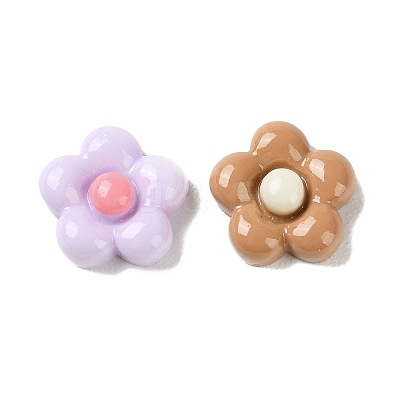 Opaque Resin Cabochons X1-CRES-F030-01D-1