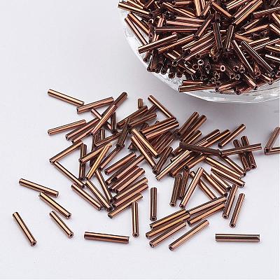 Glass Bugle Beads SEED-E001-6mm-81#-1