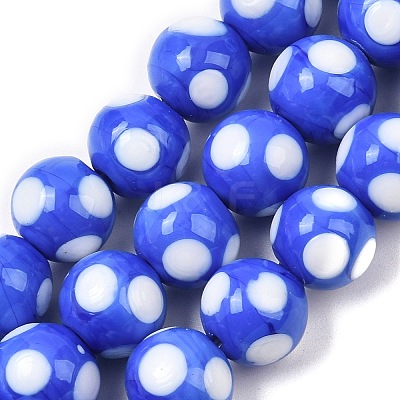 Handmade Lampwork Beads LAMP-D002-10mm-01H-1