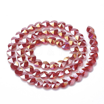 Electroplate Glass Beads EGLA-Q091-10mm-A06-1