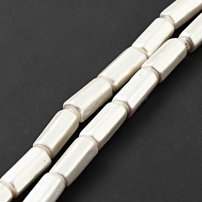Electroplated Shell Pearl Beads Strands BSHE-G027-08A-1