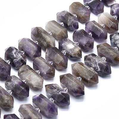 Natural Amethyst Beads Strands G-F715-043-1