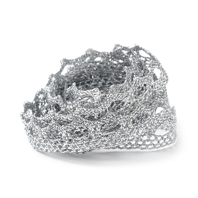Metallic Lace Trim MCOR-WH0003-03C-1