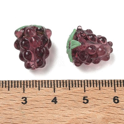 Handmade Lampwork Beads X-LAMP-WH0012-02C-1