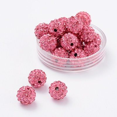 Pave Disco Ball Beads RB-H258-8MM-209-1