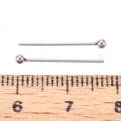304 Stainless Steel Head Pins STAS-T065-18mm-20P-1