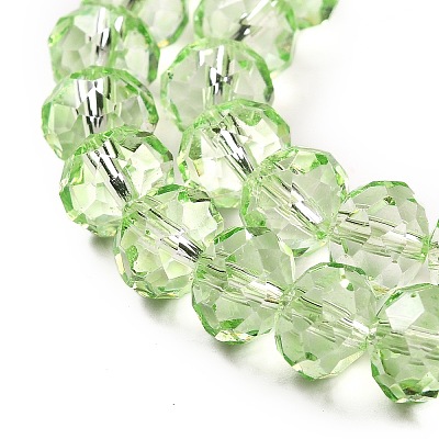 Transparent Baking Paint Glass Beads Strands DGLA-A034-T8mm-D11-1