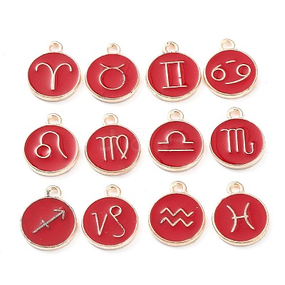 Alloy Enamel Pendants ENAM-S124-01B-07-1