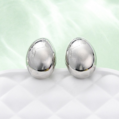 Rack Plating Brass Teardrop Stud Earrings EJWE-Q766-03P-1