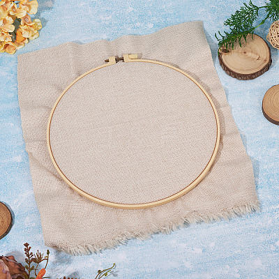 1Pc Plastic Imitation Bamboo Cross Stitch Embroidery Hoops FIND-TADJ0001-02-1
