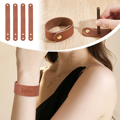 24Pcs 25MM Adjustable Leather Cord Bracelets DIY-OC0014-26-1
