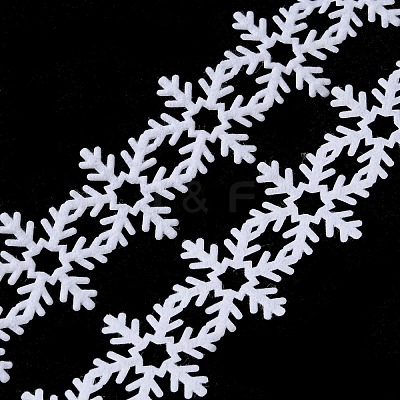 Christmas Snowflake Felt Lace Trim OCOR-D013-03C-1