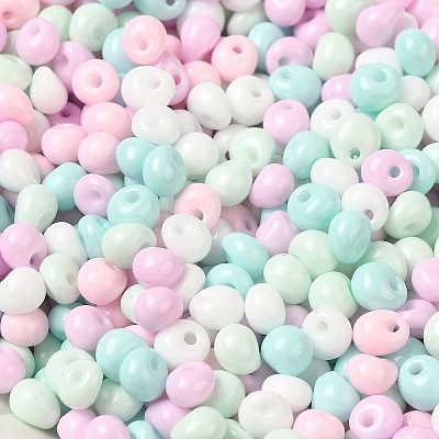 6/0 Opaque Baking Paint Glass Seed Beads SEED-M012-02A-33-1
