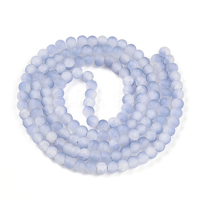 Crackle Glass Beads Strands GLAA-N009-6mm-07-1