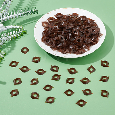 200Pcs Horse Eye Shaped Plastic Craft Eyelid DIY-PH0006-18-1