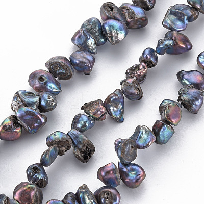 Natural Keshi Pearl Beads Strands PEAR-S021-013B-02-1