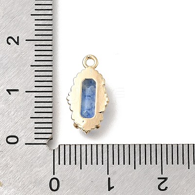 Brass Glass Charms KK-U061-10G-02-1