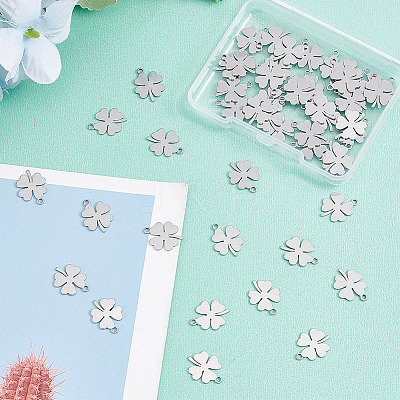 50Pcs 304 Stainless Steel Charms STAS-AR0001-45-1