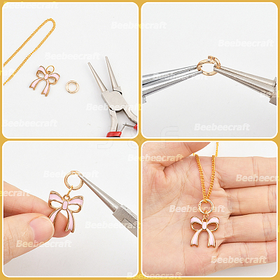 20Pcs Brass Locking Jump Rings KK-BBC0023-10C-1