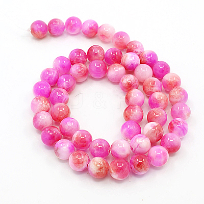 Natural Persian Jade Beads Strands G-D434-8mm-07-1