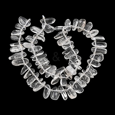 Natural Quartz Crystal Rock Crystal Beads Strands GG-CBADF20-A11-1