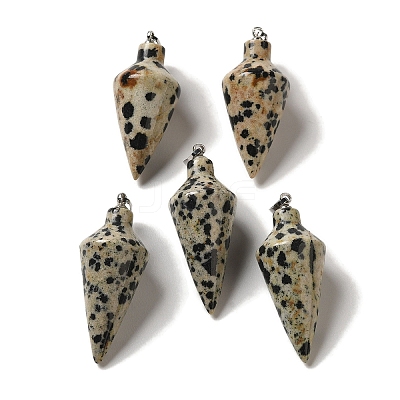 Natural & Synthetic Mixed Gemstone Pendants G-Z055-02P-1