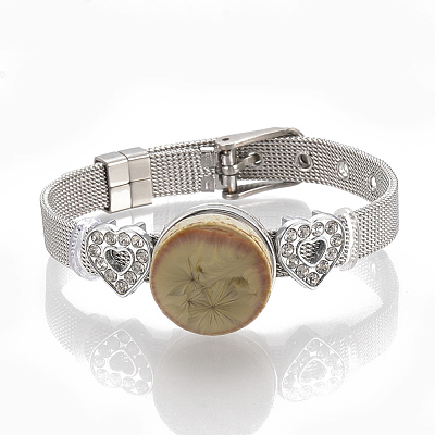 Alloy Rhinestone Snap Cord Bracelet Making BJEW-S136-02-1