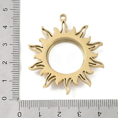 Ion Plating(IP) 304 Stainless Stee Locket Pendants STAS-S132-08G-01-1